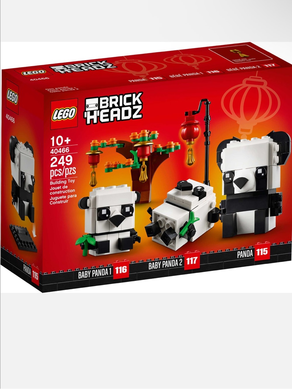 LEGO Lunar New Year BrickHeadz Panda Family Set
